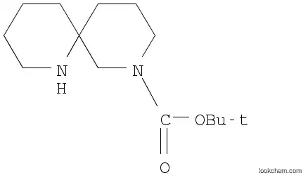 Molecular Structure of 1086394-59-3 (1,8-Diazaspiro[5.5]undecan-8-carboxylic acid tert-butyl ester)